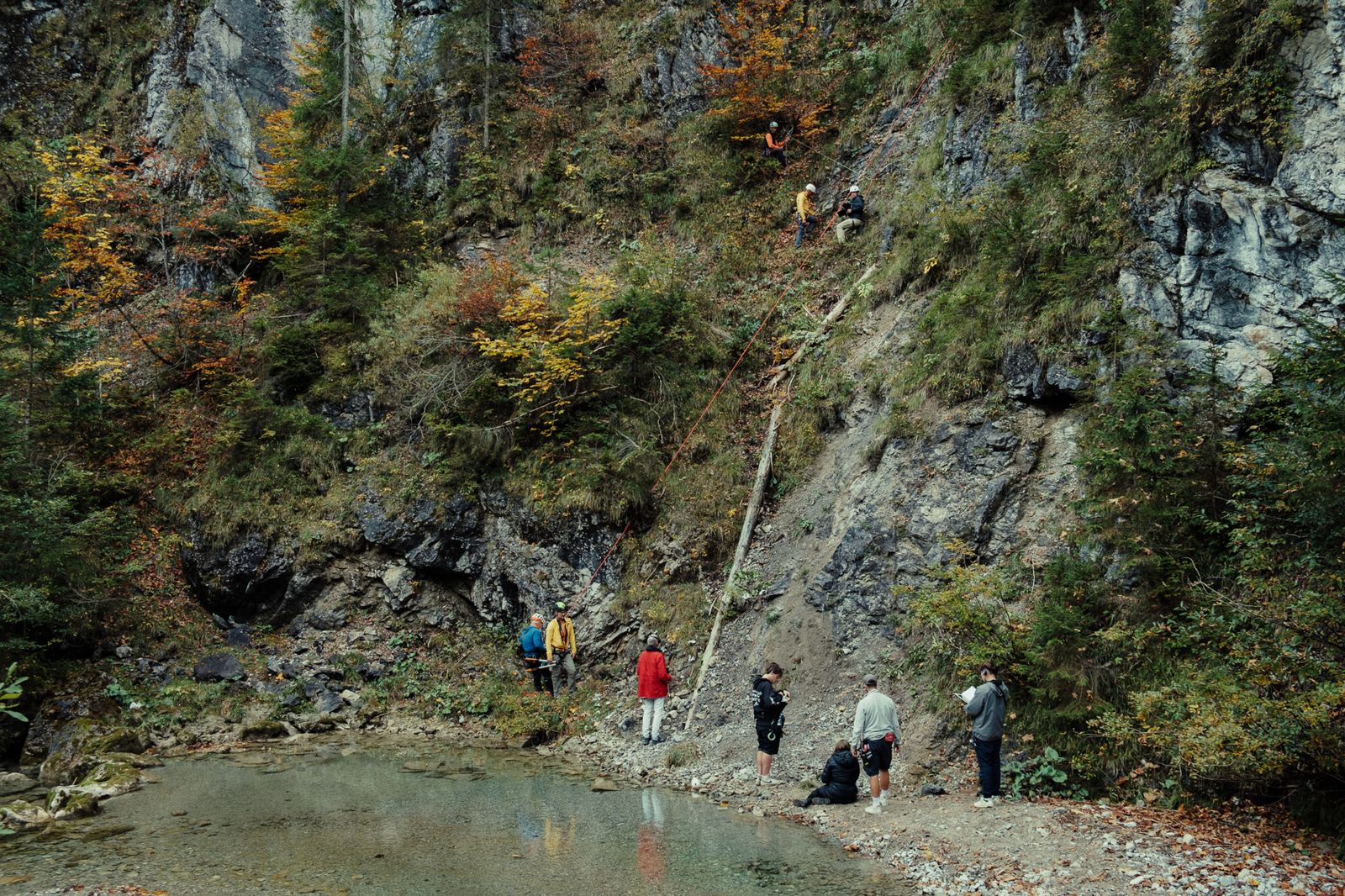 drehort in der schlucht